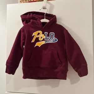 Ralph Lauren Kids Maroon Hoodie 2T